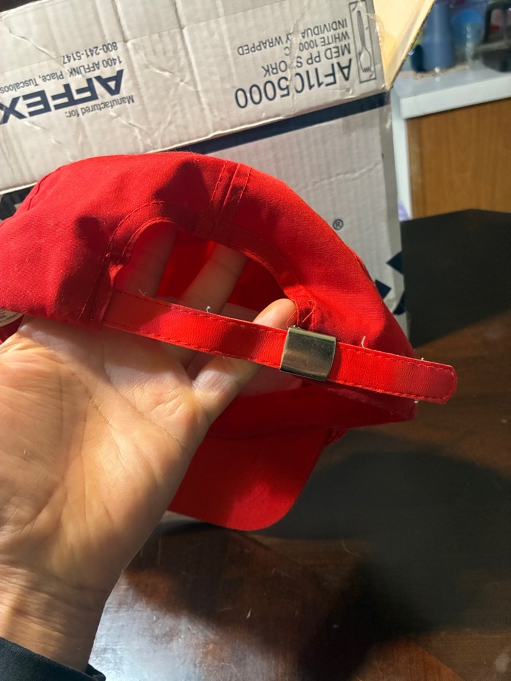 AFF Red WCS Embroidered Rope-Trim Cap - Picture 5 of 11